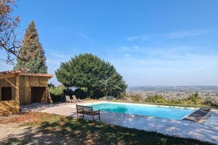 Ecrin De Paradis Pujols Haut Piscine-Vue Exterior foto